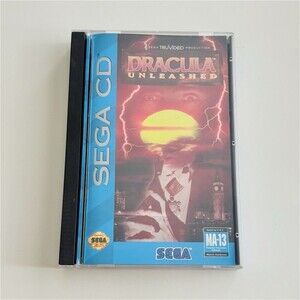 Dracula Unleashed Sega CD Complete CIB Tested Working Clean Disc Longbox